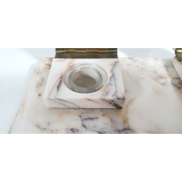 Marmeren inktstel met vloeirol